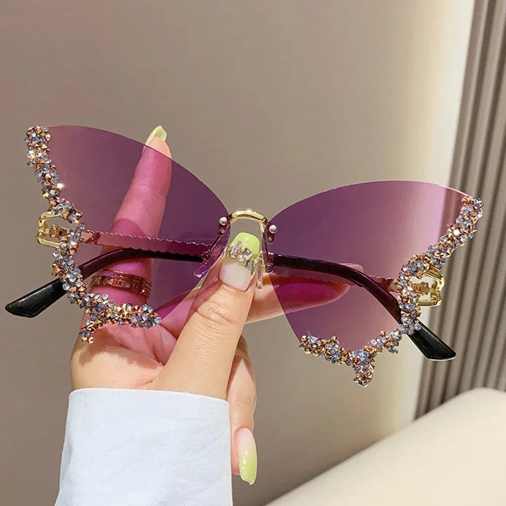 2025 New Fashion Cycling Butterfly Sunglasses for Women UV Protection 