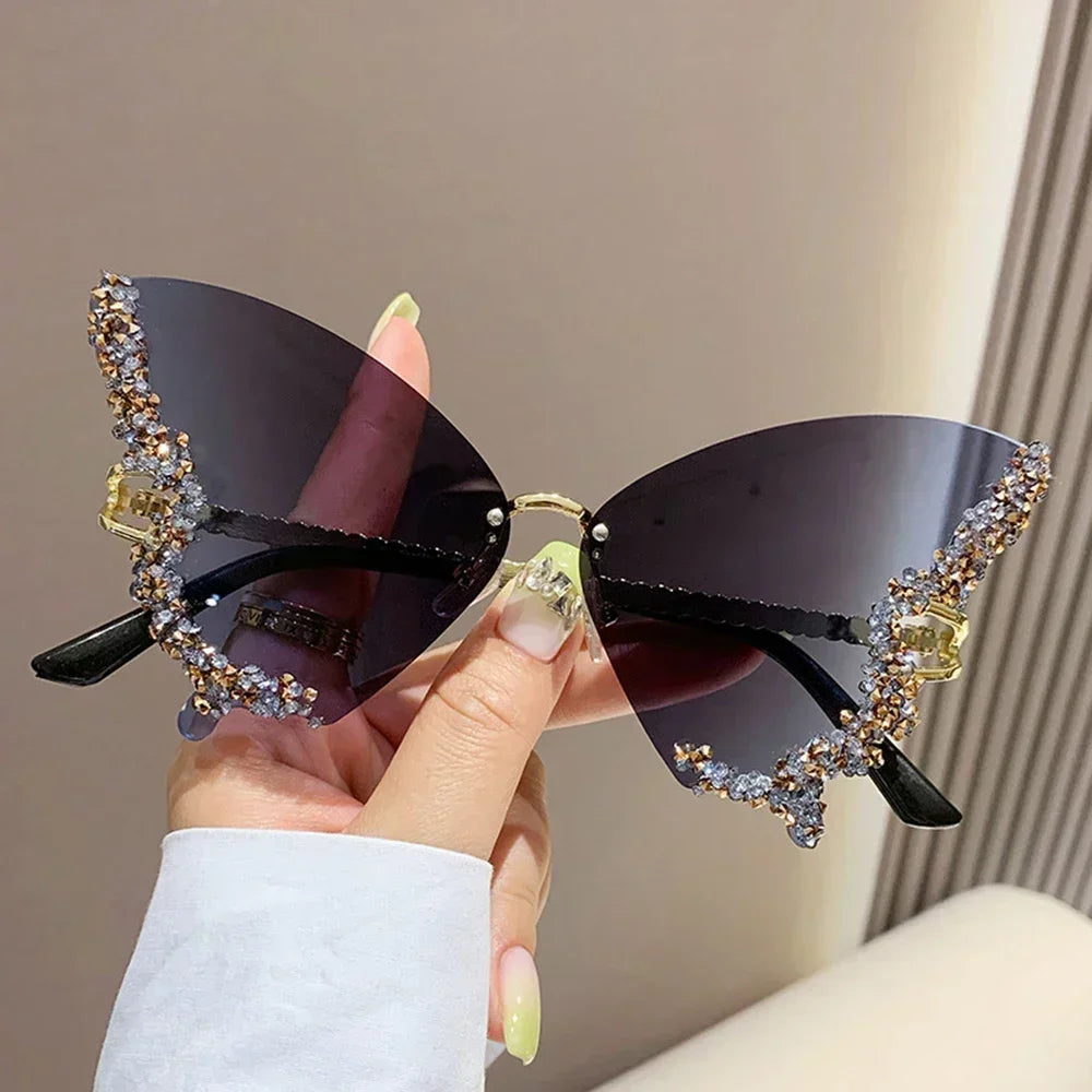 2025 New Fashion Cycling Butterfly Sunglasses for Women UV Protection 