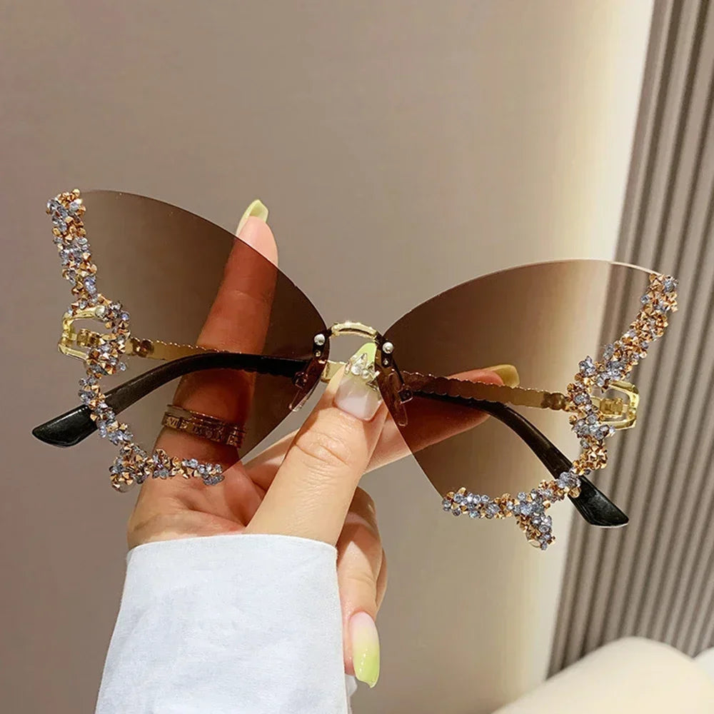 2025 New Fashion Cycling Butterfly Sunglasses for Women UV Protection 