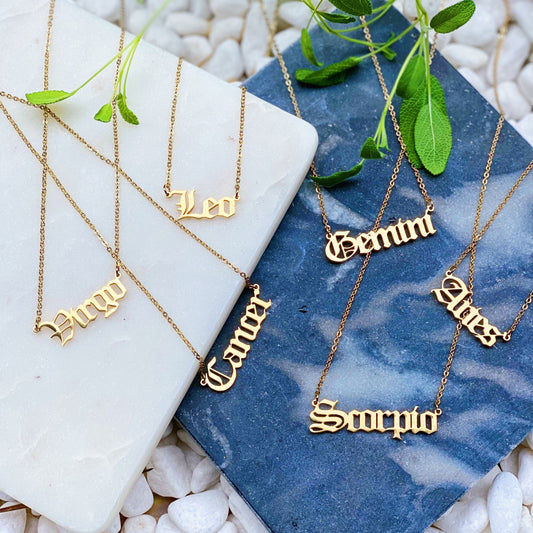 Timeless Zodiac Necklace - Embrace Your Star Sign in Style!