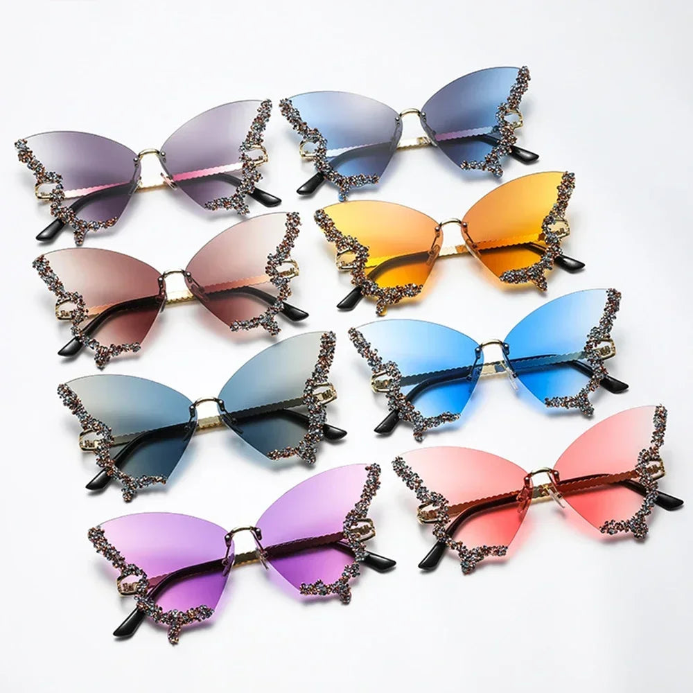 2025 New Fashion Cycling Butterfly Sunglasses for Women UV Protection 