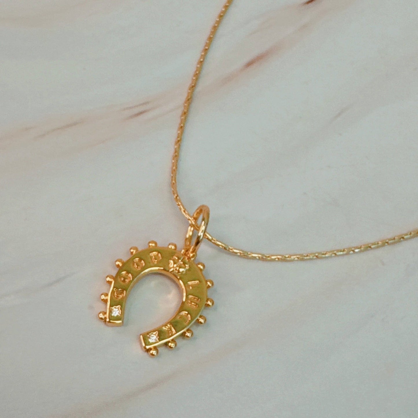 Lucky Lovely Horseshoe Necklace