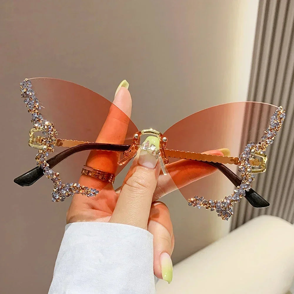 2025 New Fashion Cycling Butterfly Sunglasses for Women UV Protection 