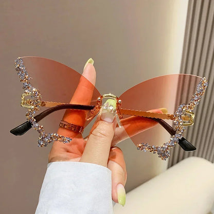 2025 New Fashion Cycling Butterfly Sunglasses for Women UV Protection 