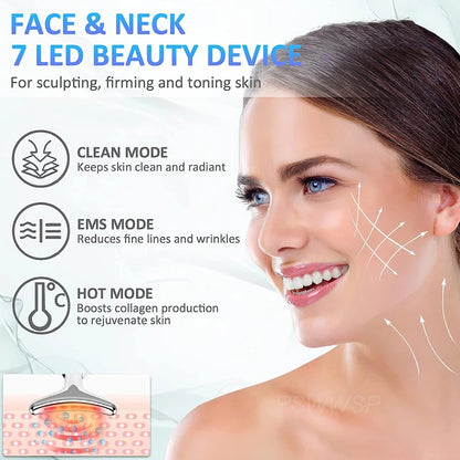  Facial Massager Neck Facial Beauty Device Lifting Tighten Skin Care Tool