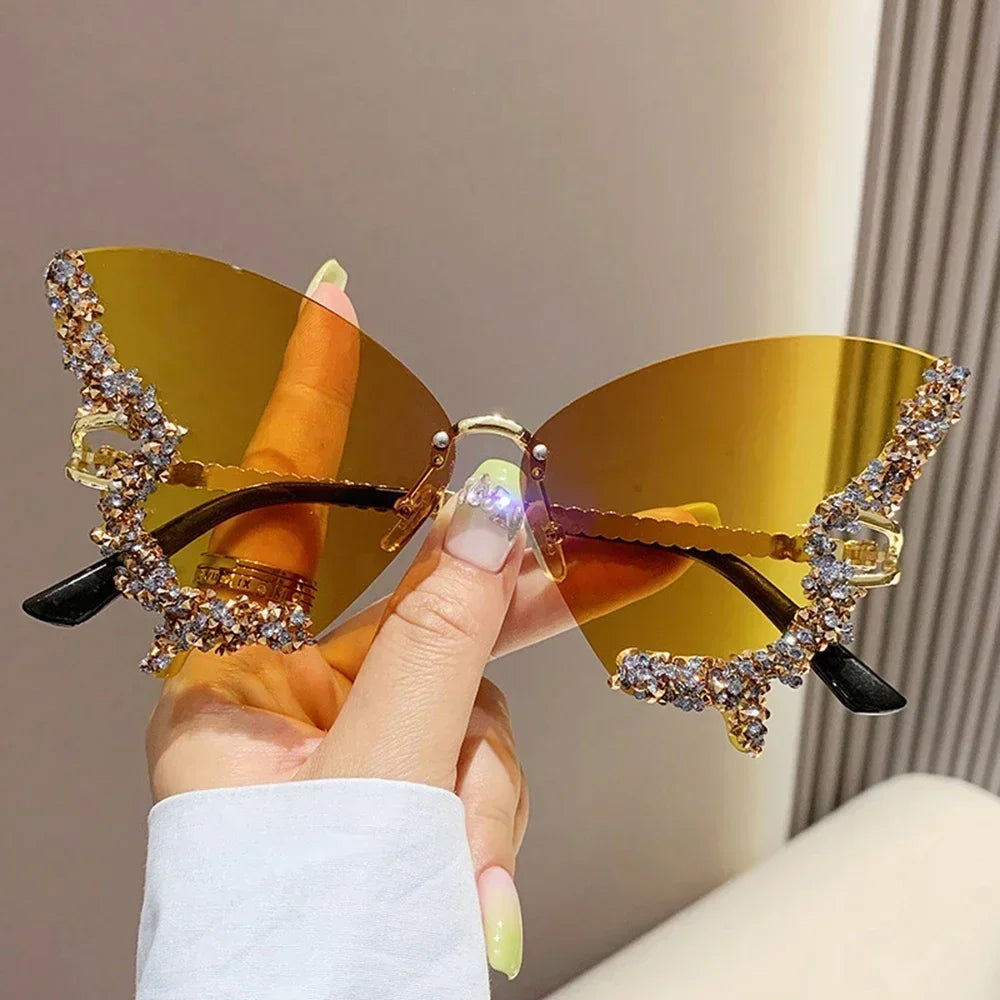 2025 New Fashion Cycling Butterfly Sunglasses for Women UV Protection 